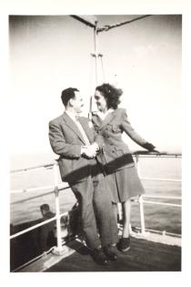 Renee and Solon Molho on their honeymoon