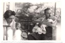 Renee and Solon Molho with their first child, Mair