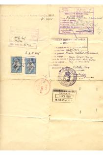 Renee Molho's traveling permit