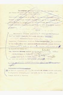 Draft of indemnity for Renee Molho and her sisters