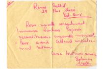 Solon Molho's telegram to his future wife