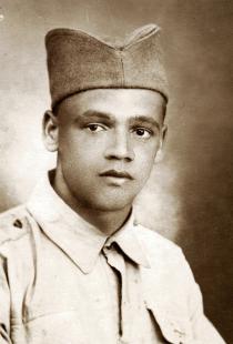 Hana Gasic's father Menahem Montiljo in army uniform