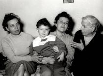 Maria Feheri with her family