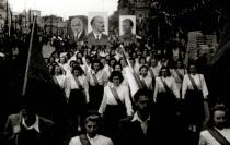 Maria Feheri at the Communist World Youth Meeting
