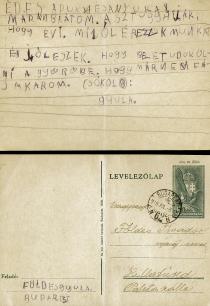 Gyula Foldes' first piece of writing