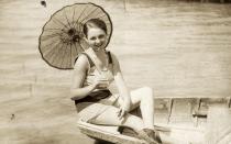 Piroska Goldberger at Lake Balaton