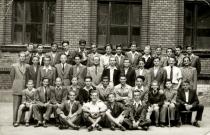 Gyula Foldes and classmates