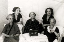 The sisters of Gabor Paneth's maternal grandfather Eszter and Netta Bergsmann