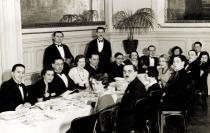 Miklos Braun at a business dinner