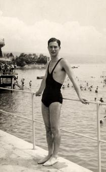 Miklos Braun at his sister Klara Nauman´s in Fiume
