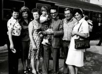 Leon Levi with his relatives