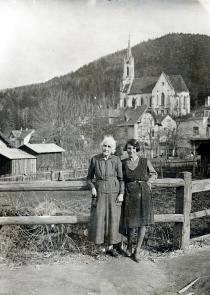 Sofie Friedmann und Berta Günser in Prein an der Rax