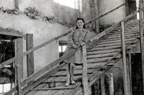 Esfir Dener on a construction site