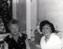 Esfir Dener with her sister Sarah Dener