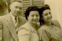 Leon Stiel with his wife Karola and daughter Edyta
