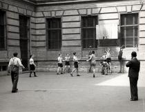 Gyorgy Preisz and his highschool basketball team
