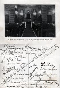 Margo Breuer's graduation post card