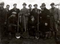 Egon Lovith at the mandatory communal work for Jews