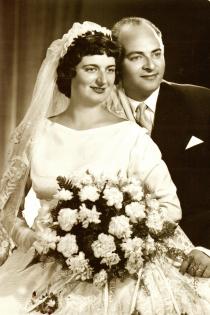Erika Ellenbugen with her husband