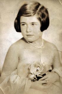 Alica Gazikova with a bouquet