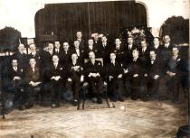 Jakov Kalef in the Jewish community building