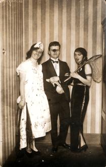 Regina Eskenazi dressed up for Purim
