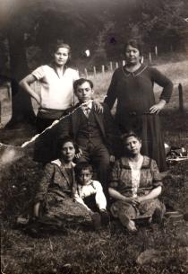 Avram, Dona and Matilda Kalef and friends