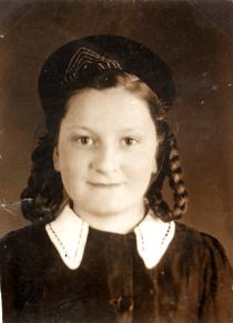 Matilda Cerge in her gymnasium uniform