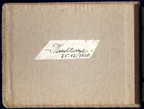 The back of Matilda Cerge's photo album