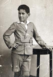 Peter Scheuer als Schulkind