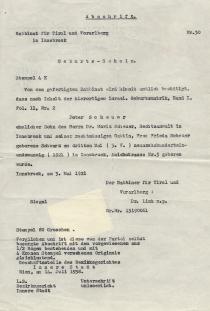 Geburtsurkunde von Peter Scheuer