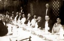 The engagement dinner of  Gyuri Fleischer