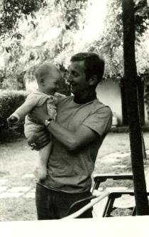 Günel Orgun with his daughter Gün Orgun Carruth