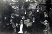 Harun Bozo with friends at the St. Benoit Lycee