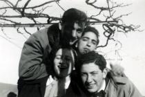 Harun Bozo with his friends