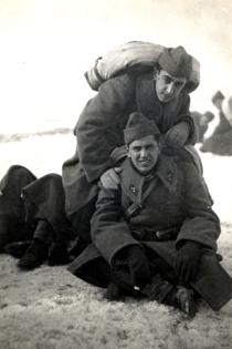 Harun Bozo and Mario Kohen during military service