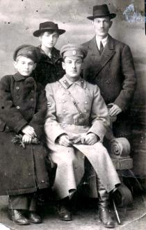 Mark Rozenfeld with his friends