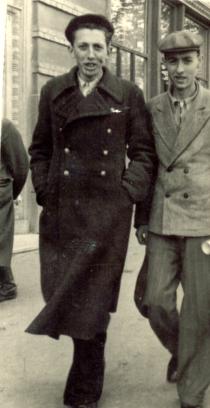 Leonid Rozenfeld with his friend