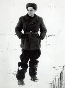 Mark Golub as a soldier