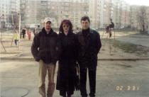 Vitali Geller with his family