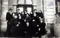 Zakhar Benderskiy with his friends