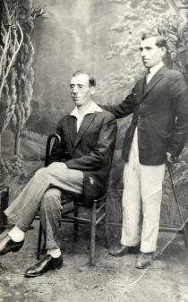 Yosif  Sabitai with a friend