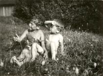 Pavel Potocky with his brother Asaf Auerbach