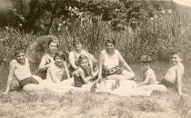 Ann Mrazkova with relatives on vacation in Austria