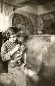 Anna Mrazkova as a child in Luze