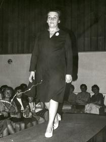 Anna Mrazkova at a fashion show