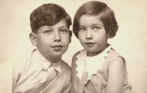 Alena Munkova with her brother Jiri Synek