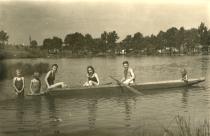 Alena Munkova on summer vacation in Komarov