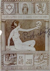 Es libris used by Josef Ginz
