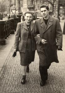 Dagmar Deimlova with her future husband